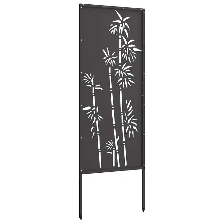 Paravan de intimitate pentru gradina, VidaXL, negru, 50x140cm