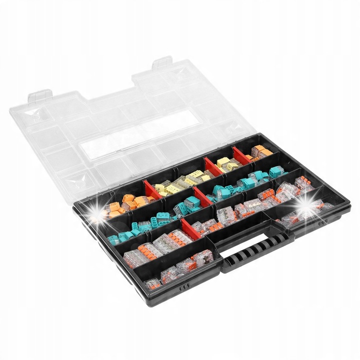 Set conectori instalare HOUSE PREMIUM, 151 piese, plastic, 195x290x35mm