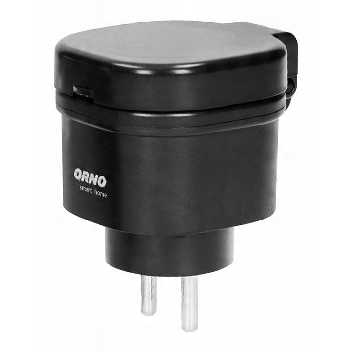 Priza externa cu telecomanda Orno, IP44, 2P+Z, Negru