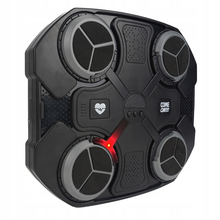 Masina de box muzicala Bluetooth, 3 viteze, neagra, 32x27,5x3cm, set cu manusi si cablu de incarcare