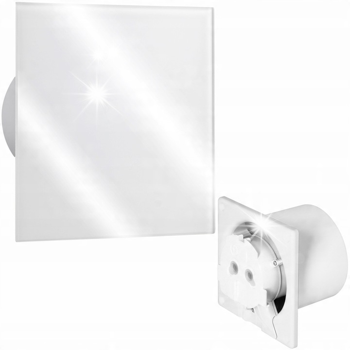 Ventilator de baie Orno OR-WL-3201/100/HS cu senzor umiditate si temporizator, alb, 100mm