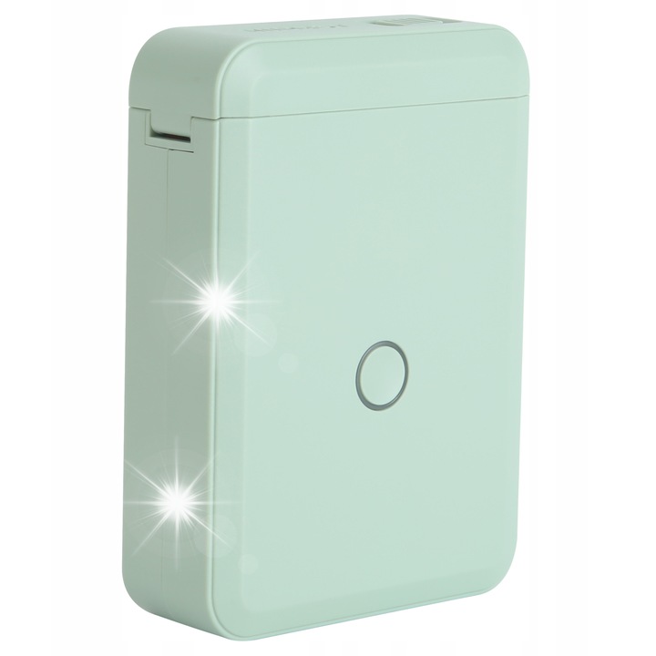 Imprimanta termica NIIMBOT D110, set cu 1 rola etichete 12x40mm, verde, 108x76x30mm