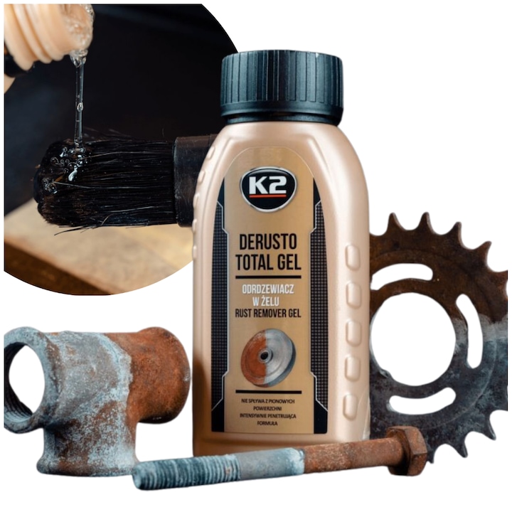 Solutie indepartare rugina, K2, formula gel, pentru metale