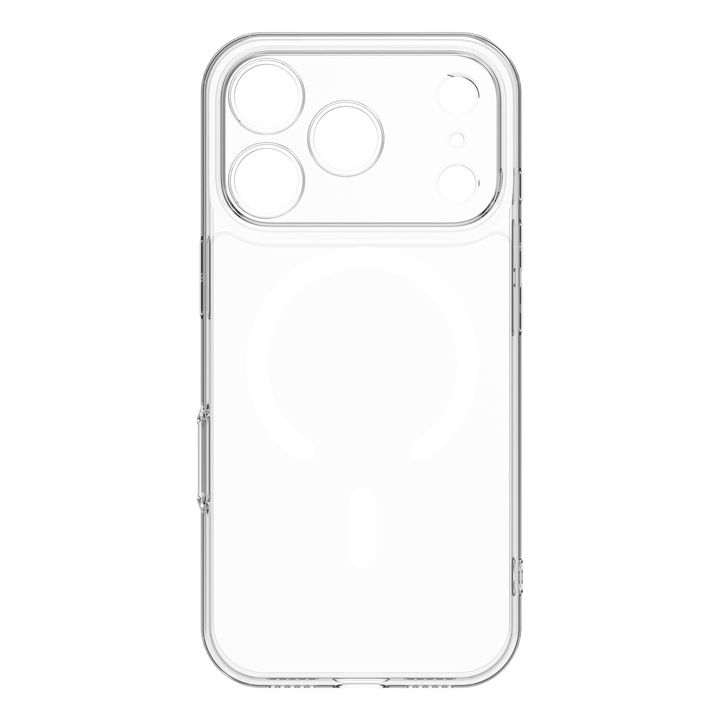 Carcasa Protectie Spate Cellara Crystal Slim Transparenta, compatibila MagSafe, pentru iPhone 17 Pro