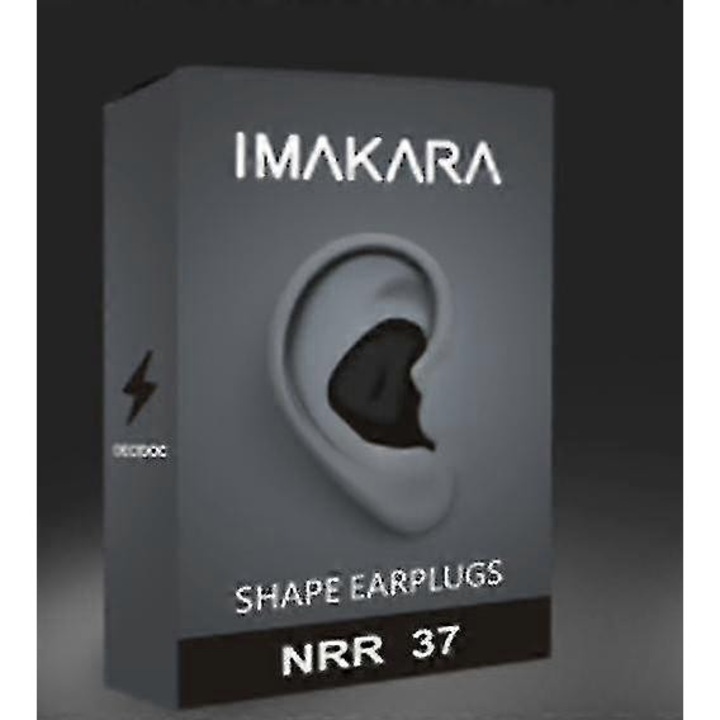 Casti de reducere a zgomotului, Imakara, 37dB, reutilizabile, negre