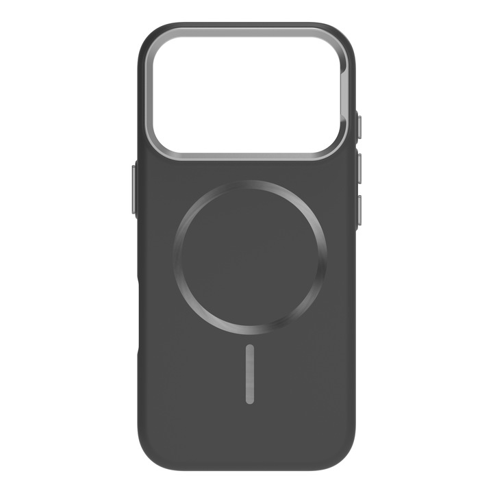 Carcasa Cellara Terra Slim MagSafe, neagră, plastic, pentru iPhone 17 Pro