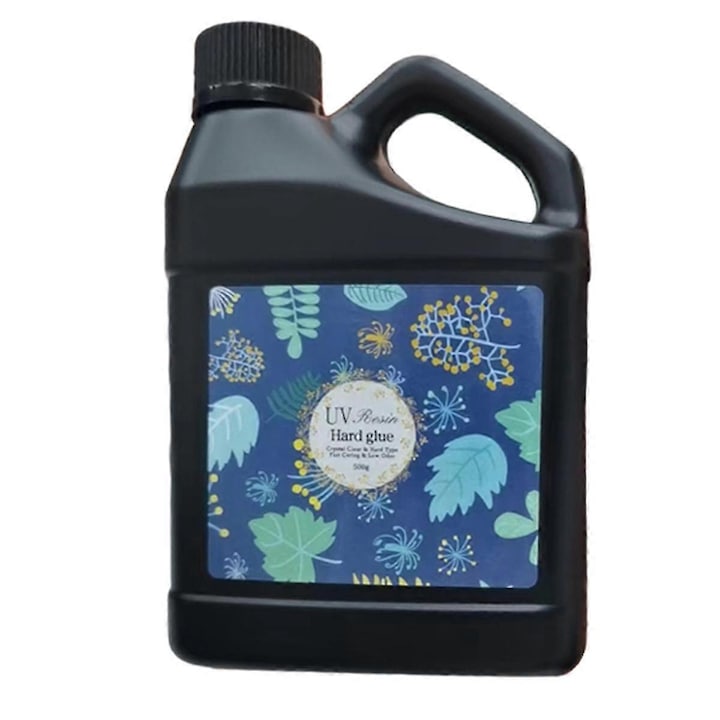 Rasina UV 500g, transparenta, rezistenta, uscare rapida, pentru bijuterii artizanale
