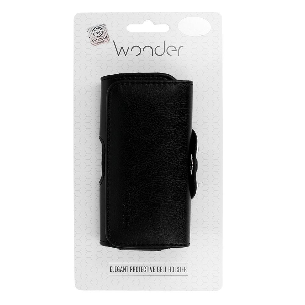 Husa / Toc curea Wonder MAX (MARIME XL) pentru iPhone 18 Pro Max/17 Pro Max/16 Pro Max/Samsung A55 5G/A53/S25 Plus/S23 FE, Negru, (167x83 mm)