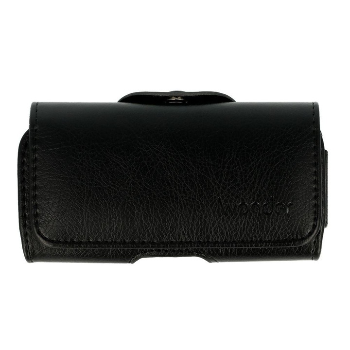 Husa de centura Wonder PRO (MARIMEA 18) pentru iPhone 15 Pro Max/16 Plus/16 Pro Max/17 Air/17 Pro Max/Samsung A16/A35/A53/A55/M35/S24 Ultra/S25 Ultra/Redmi 14C, Neagra