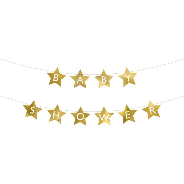 Ghirlanda Aurie Baby Shower