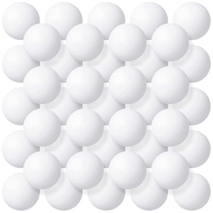 Set 300 mingi ping pong, 40 mm, alb, din plastic PP