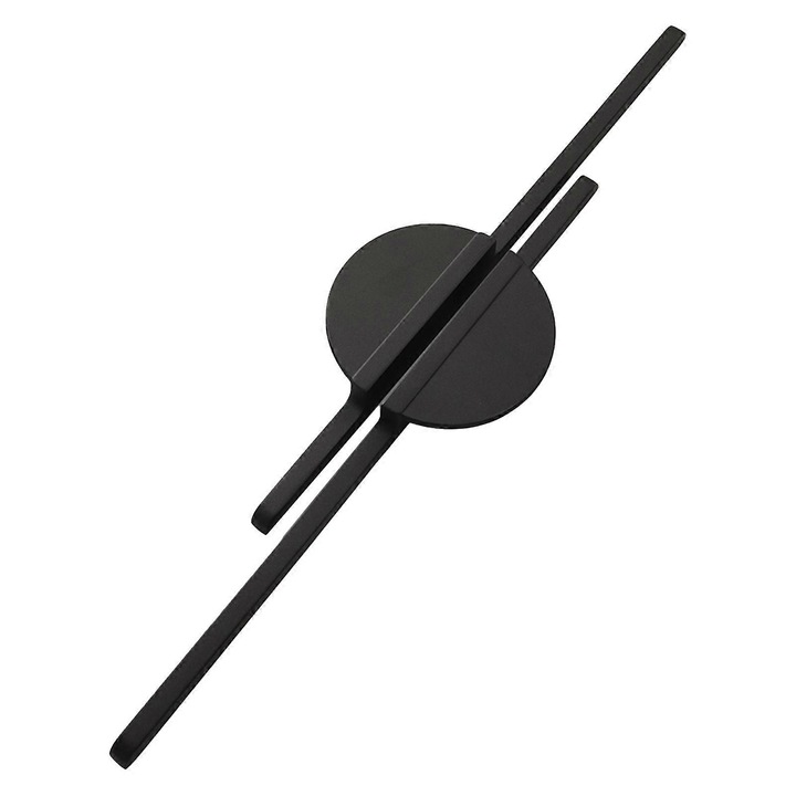 Maner de dulap din aliaj de zinc, S, forma semicirculara, negru