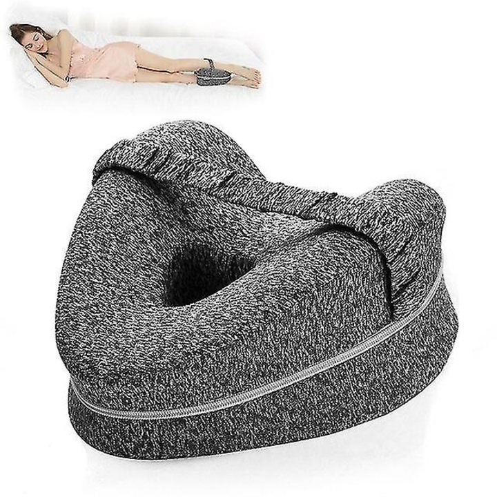 Lábtámasz, BM67-1 modell, szív alakú, habszivacs töltet, szürke, 400TC