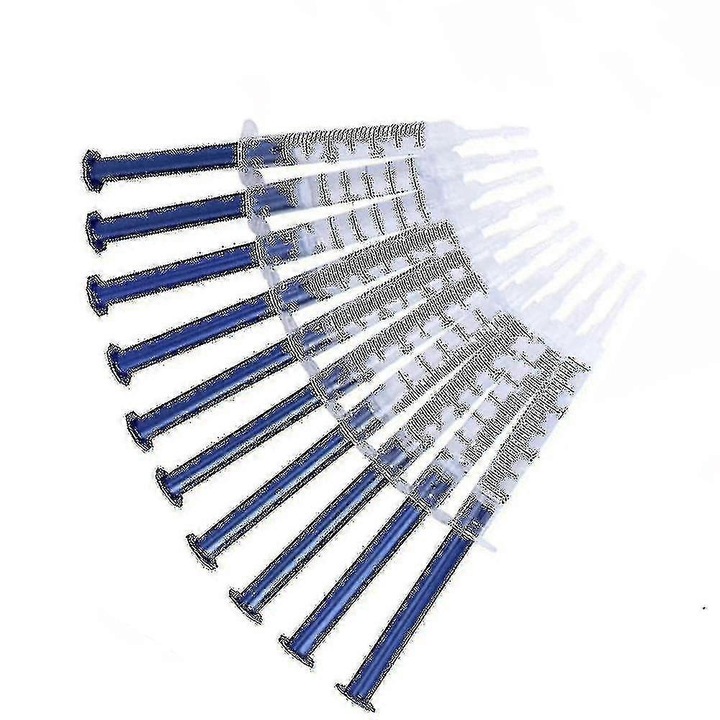 Gel de albire a dintilor, 10 piese, mint, pentru decolorare extrinseca si intrinseca