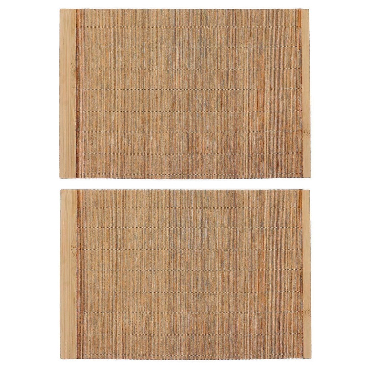 Set 2 servete din bambus, colorate, impermeabile, 30x20cm