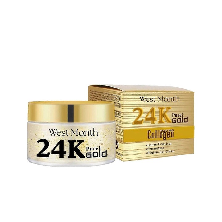 24K kollagén arckrém, West&Month hidratáló és feszesítő