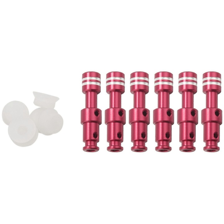 Set supape plutitoare, capace din silicon pentru oale sub presiune, rosu, alb, dimensiune 4x0.95x0.82cm