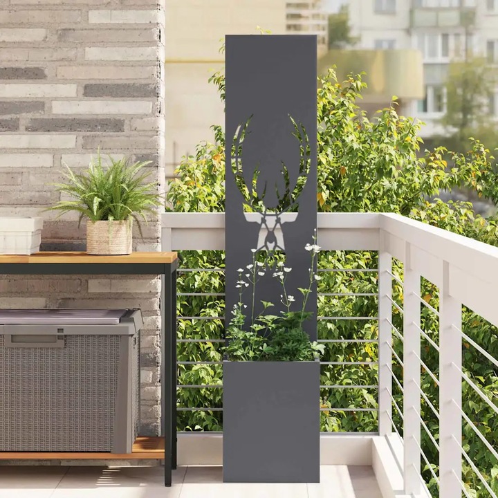 Paravan de intimitate pentru gradina , VidaXL, antracit, 32x140cm