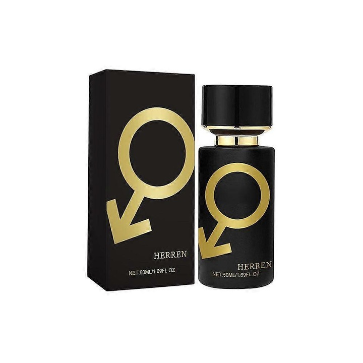 Parfum cu feromoni Temptation, Herren, 50ml, atragere, unisex, ambalaj auriu