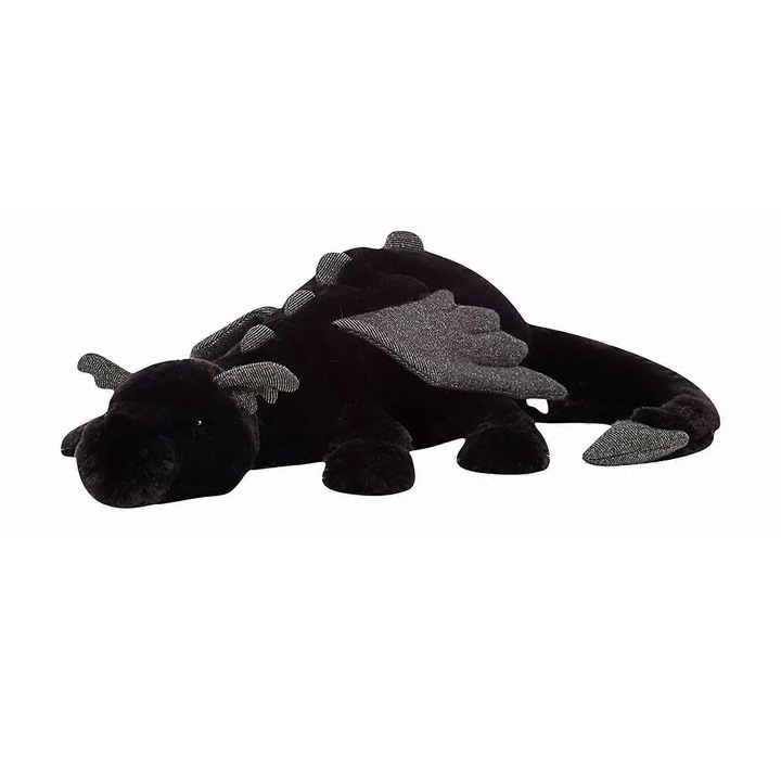 Dragon de plus Onyx, 66cm, negru