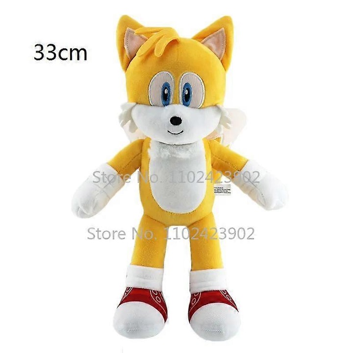 Jucarie de plus, Sonic, papusa Knuckles si Tails, 25x30cm, unisex, material bumbac