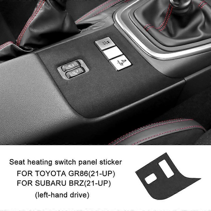Sticker pentru Subaru BRZ, Toyota GR86, 2021-2023, material suede, montare usoara