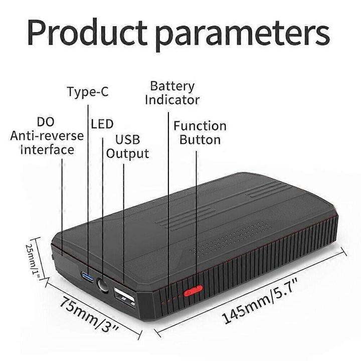 Incarcator auto, 99800 mAh