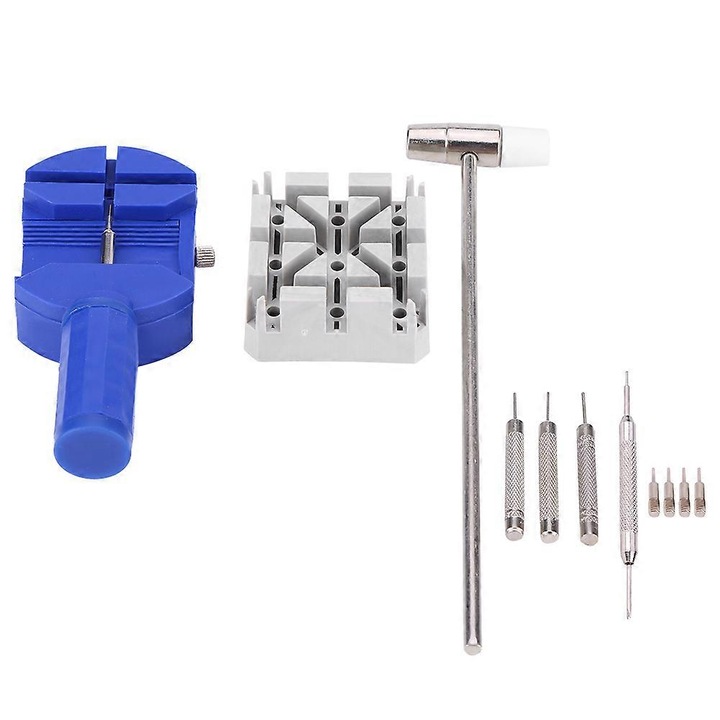 Set unelte pentru repararea ceasurilor, 11 piese, pentru inlocuirea bratarilor