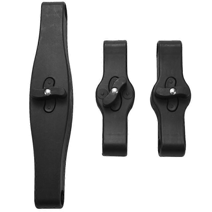 Set 3 conectori pentru carucioare, negru, 30cm, 17cm, 17cm