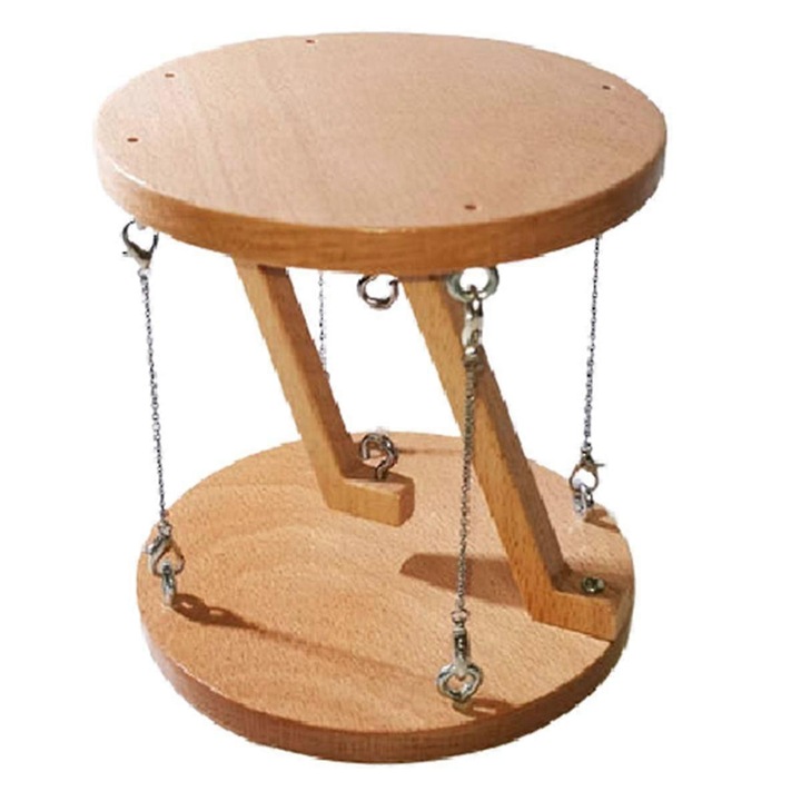 Jucarie stiintifica Tensegrity, structura din lemn, 12x13cm, culoare lemn