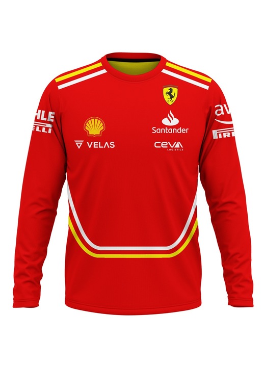 Bluza barbati Charles Leclerc Ferrari F1 108.74, maneca lunga, multicolor