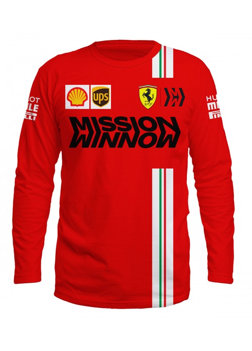 Bluza barbati Ferrari F1 109.19, maneca lunga, multicolor