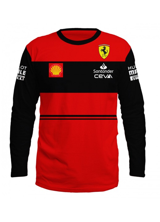 Bluza barbati Ferrari F1 109.23, maneca lunga, multicolor