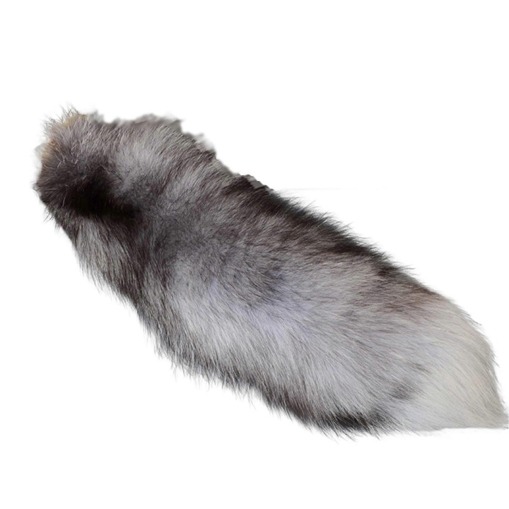 Bolygó rókafarok kulcstartó, 40 cm, többszínű, táska- és hátizsák-kiegészítő szett