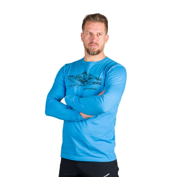 Dacso férfi organikus pamut póló, Kék