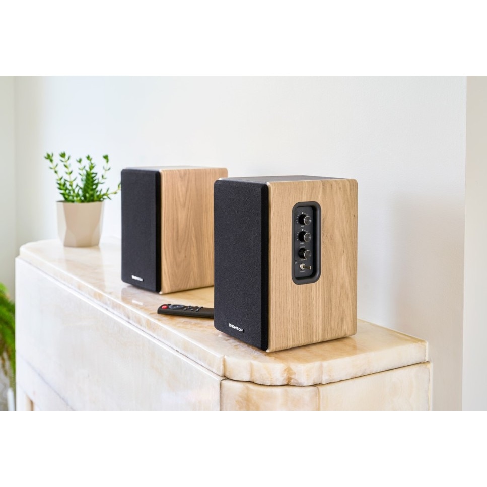 Boxe active Thomson WS902DUO, 150W, Bluetooth, USB, set 2 bucati, 430x150x170mm, multicolor