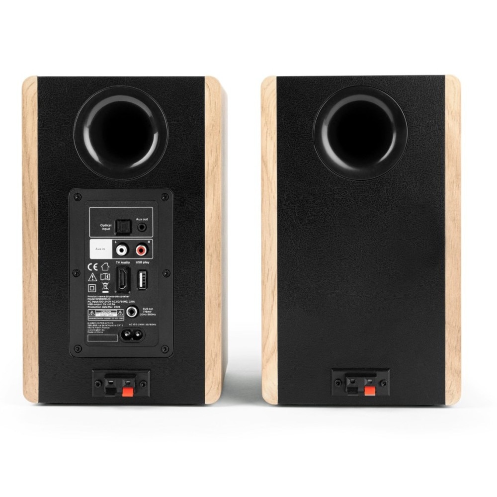 Boxe active Thomson WS902DUO, 150W, Bluetooth, USB, set 2 bucati, 430x150x170mm, multicolor