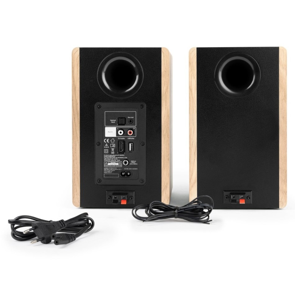 Boxe active Thomson WS902DUO, 150W, Bluetooth, USB, set 2 bucati, 430x150x170mm, multicolor