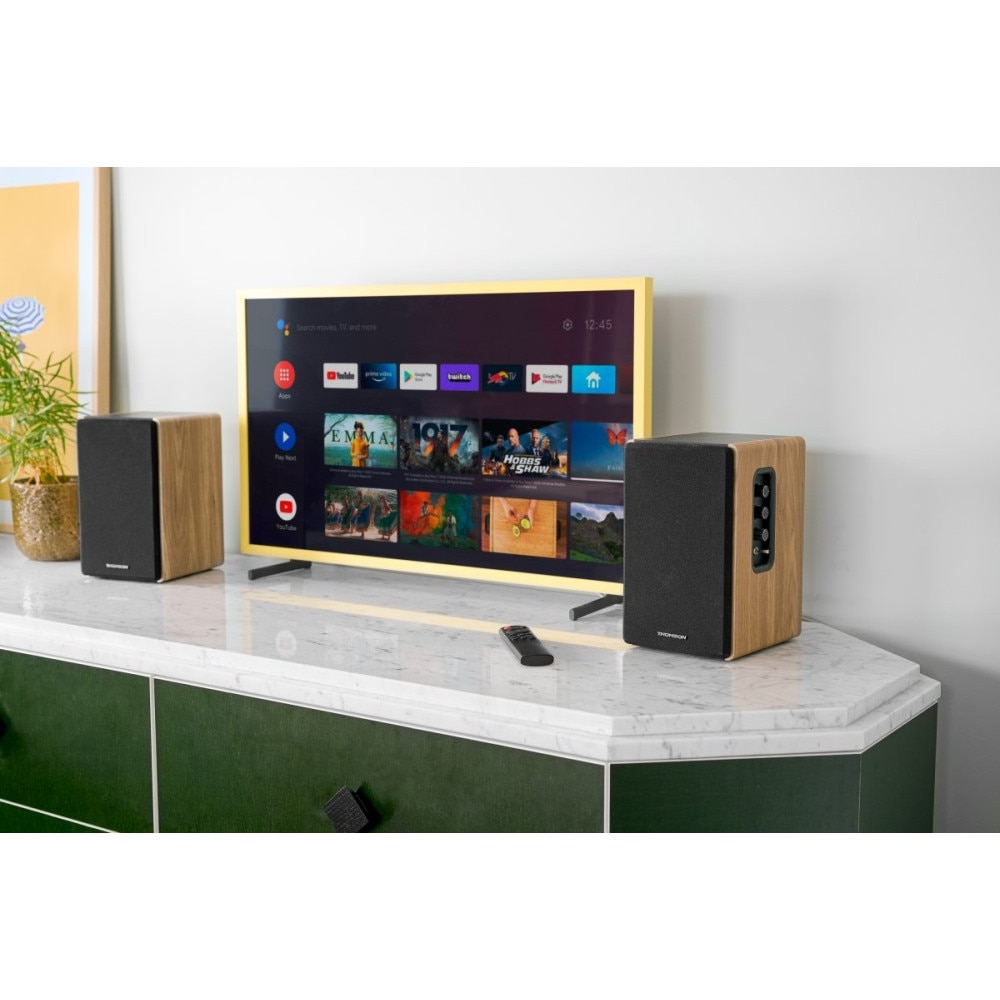 Boxe active Thomson WS902DUO, 150W, Bluetooth, USB, set 2 bucati, 430x150x170mm, multicolor