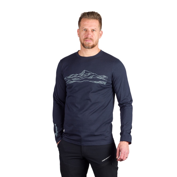 Férfi biopamut póló Bodi, Blue nights