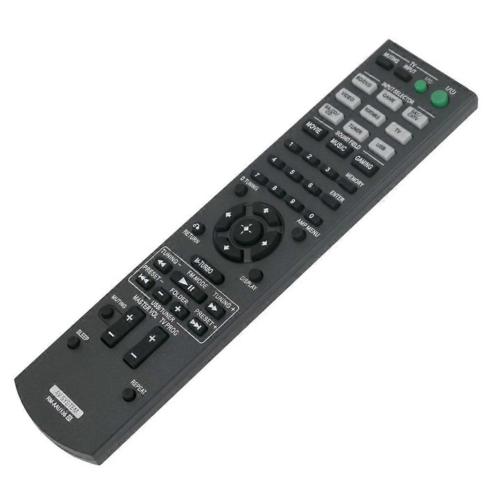 RM-AAU135 távirányító AV házimozi rendszerhez, 17x5cm, 2 AAA elemmel működik (nem tartozék)