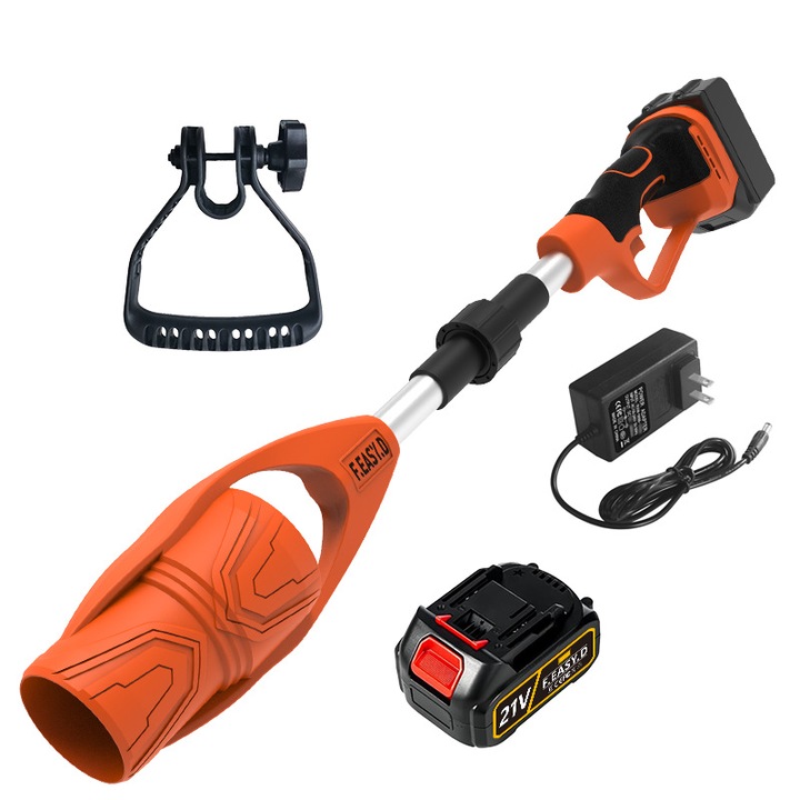 Légfúvó, 400W, 29000RPM, 63m/s, összecsukható, 3000mAh, különböző forgatókönyvekhez alkalmas, narancssárga