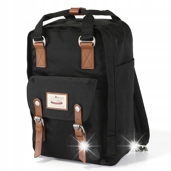 Rucsac laptop Himawari HM188, 13,3"-14,1", negru, 38x30x15cm, impermeabil