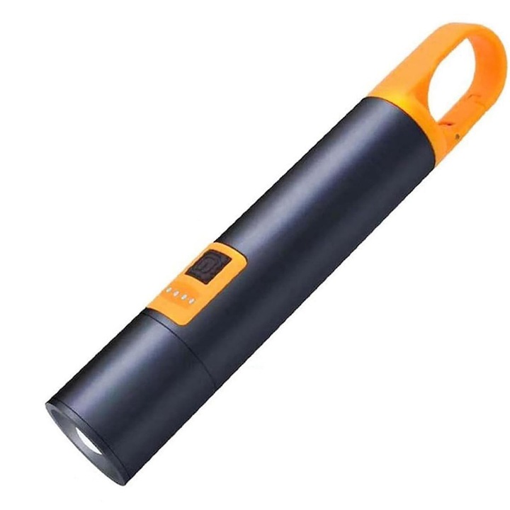 Többfunkciós zseblámpa alumíniumötvözetből, 1000 lumen, vízálló, 18x3x3cm, többszínű