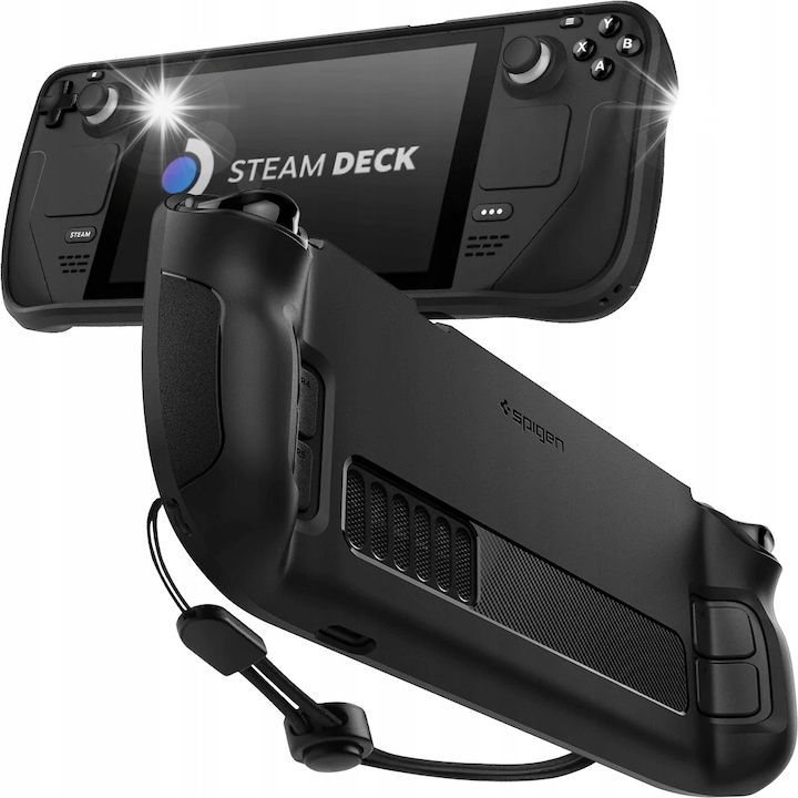 Spigen Rugged Armor Steam Deck Matte konzoltok fekete