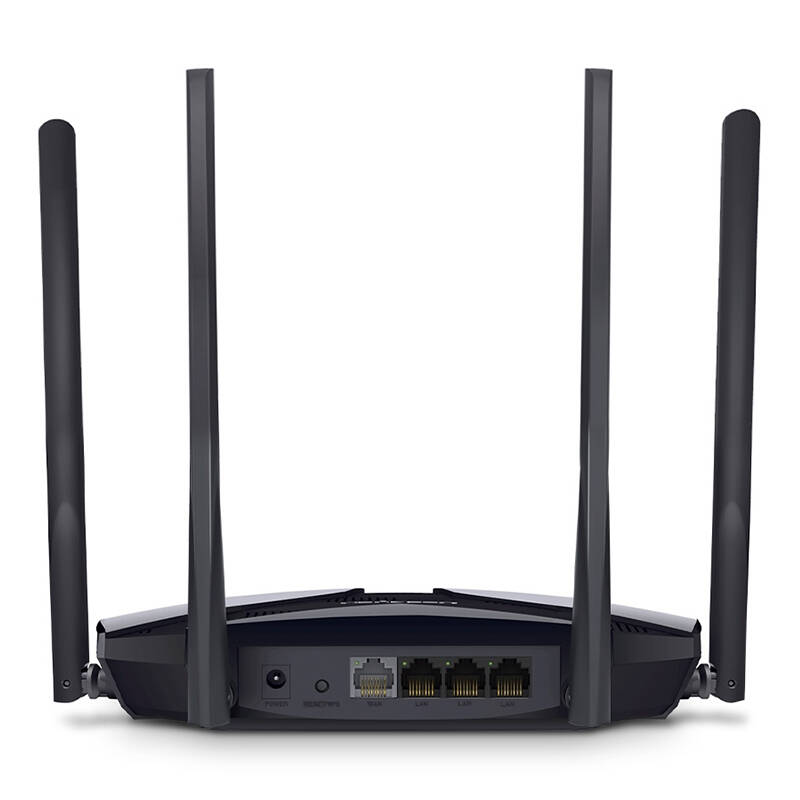 Merula Internet Router Router Wireless MERCUSYS 4 Porturi Gigabit WI-FI 6 AC1800 Negru - eMAG.ro