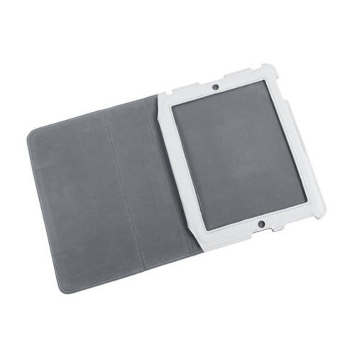 Husă albă pentru tabletă, iPad 2, dimensiuni specifice