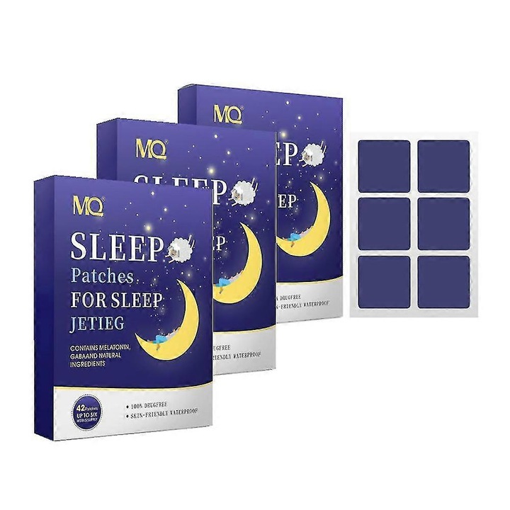 Plasturi de somn, MQ, 42 bucati, 11x14x1.2cm, pentru adulti si copii