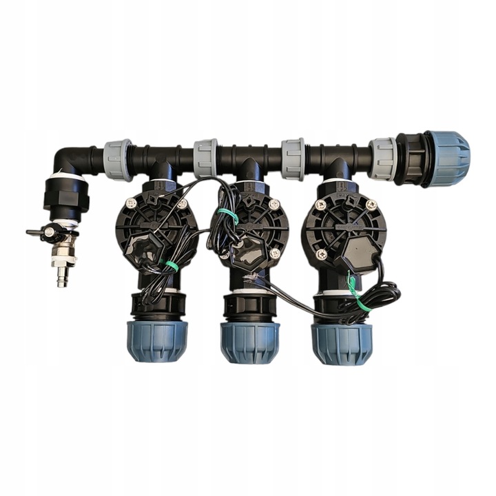 Комплект колектор за напояване, 3 секции с електроклапани, Rain Bird, 32 мм