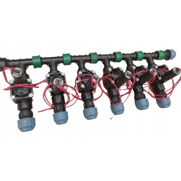 Colector de irigatii, 6 sectiuni cu electrovalve, Hunter PGV